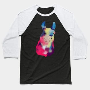 Cute Galactic Llama Space Exploration Lama Baseball T-Shirt